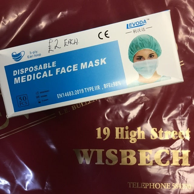 Face Mask Medical 5 for £5 price drop